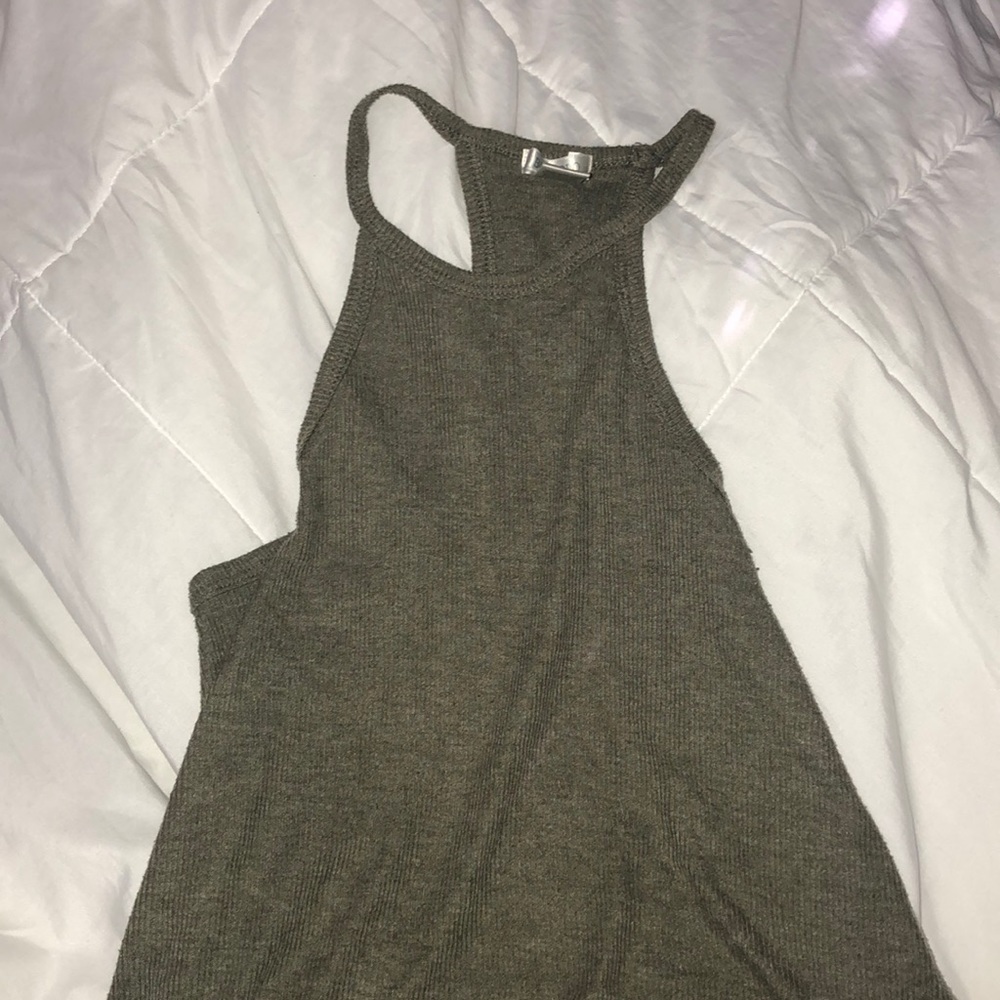 Army green tank top